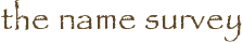 the name survey